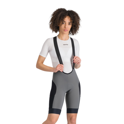 Culote Corto con Tirantes SPORTFUL SUPERGIARA 2 Mujer Gris/Negro