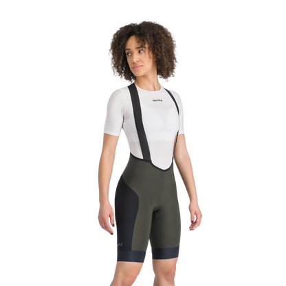 Culotte Corto con Tirantes SPORTFUL SUPERGIARA 2 Mujer Caqui/Negro