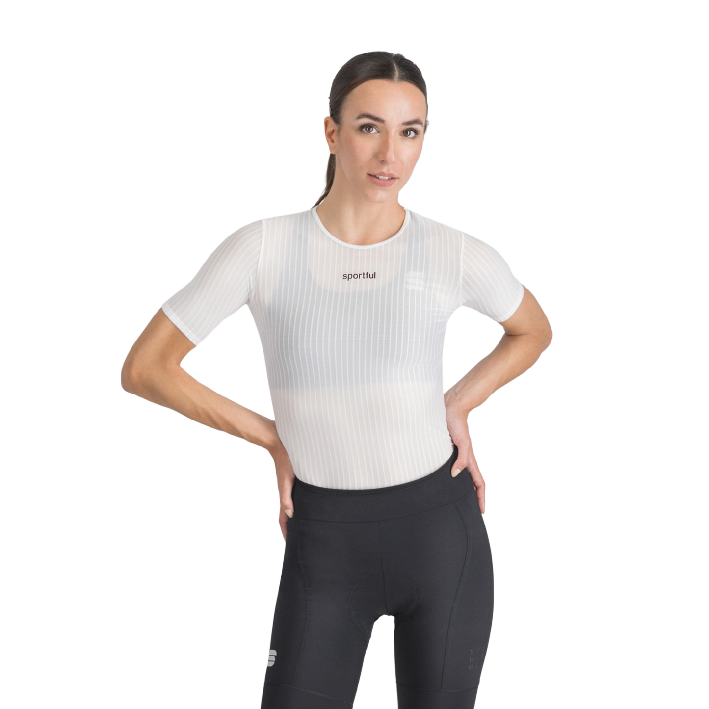 Ropa Interior Mujer SPORTFUL PRO Manga Corta Blanco