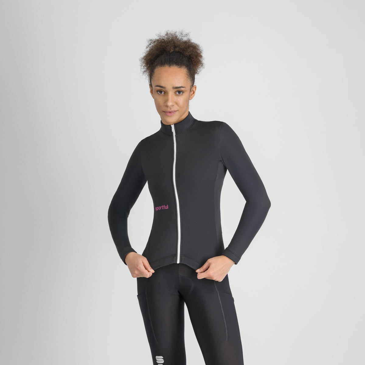 Maillot SPORTFUL CLÁSICO de mujer de manga larga negro