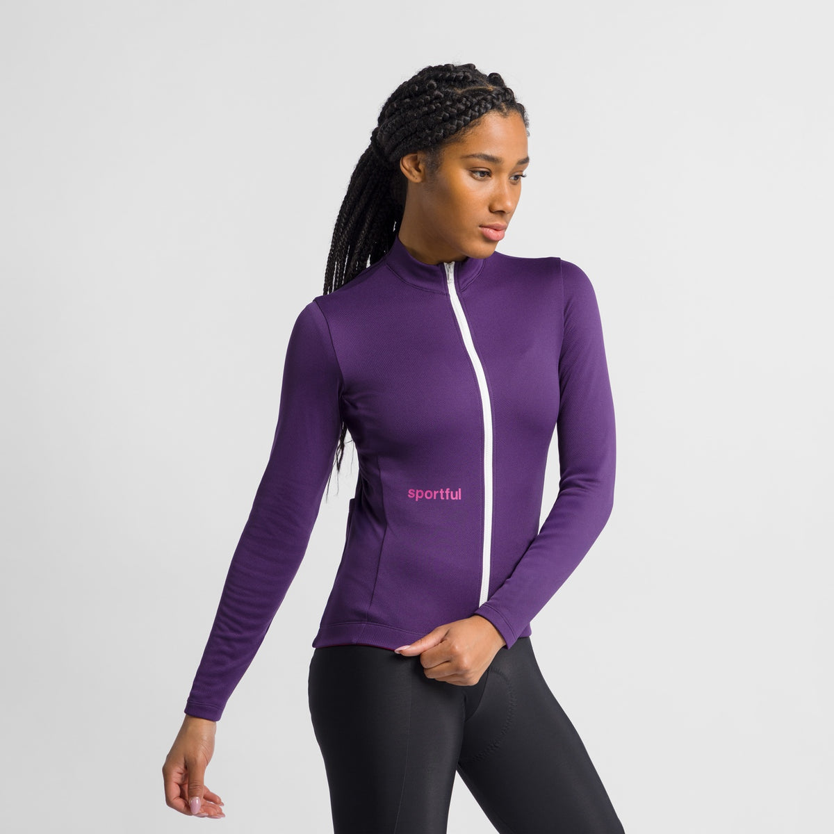 Maillot SPORTFUL CLASSIC de mujer de manga larga violeta