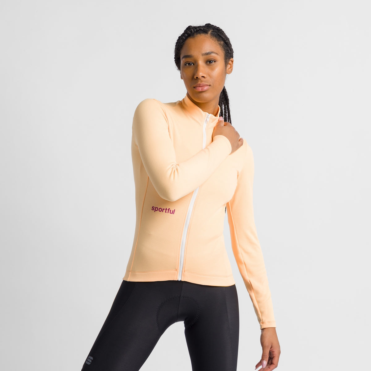 Maillot SPORTFUL CLÁSICO de mujer de manga larga amarillo