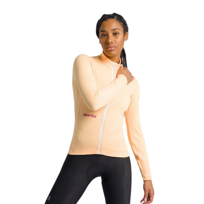 Maillot SPORTFUL CLÁSICO de mujer de manga larga amarillo