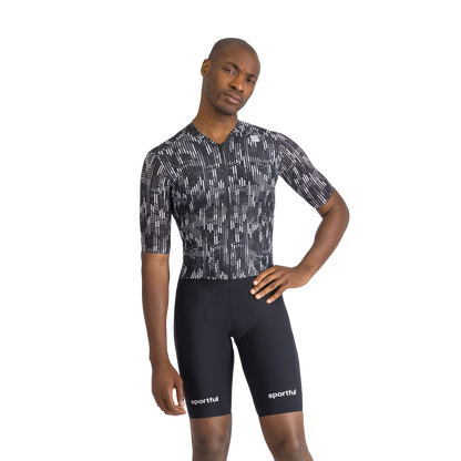 Mono SPORTFUL G-SUIT Mangas Cortas Negro/Blanco