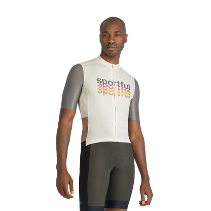 Maillot SPORTFUL SUPERGIARA 2 LOGO Mangas Cortas Crema