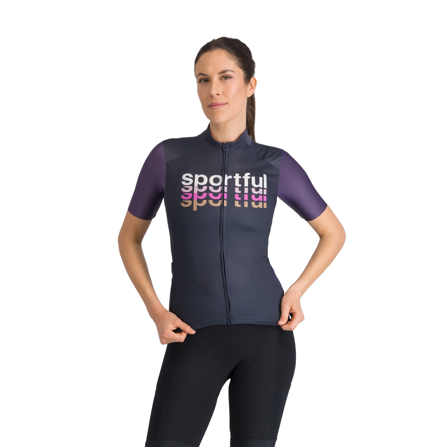 Maillot de manga corta SPORTFUL SUPERGIARA 2 LOGO de mujer Azul marino