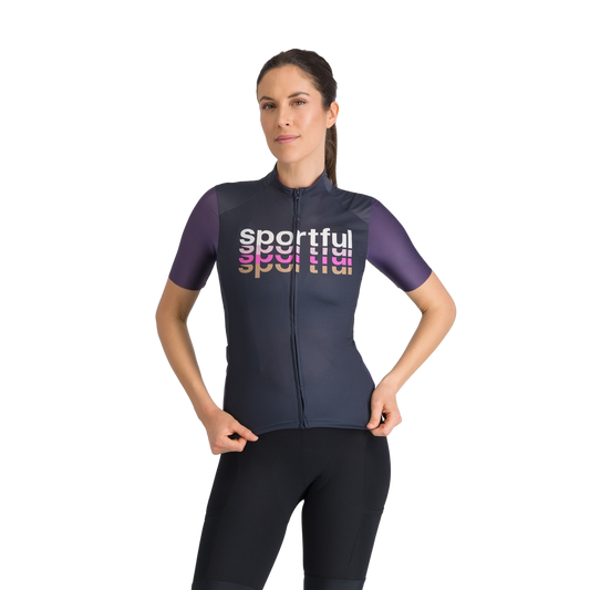 Maillot de manga corta SPORTFUL SUPERGIARA 2 LOGO de mujer Azul marino