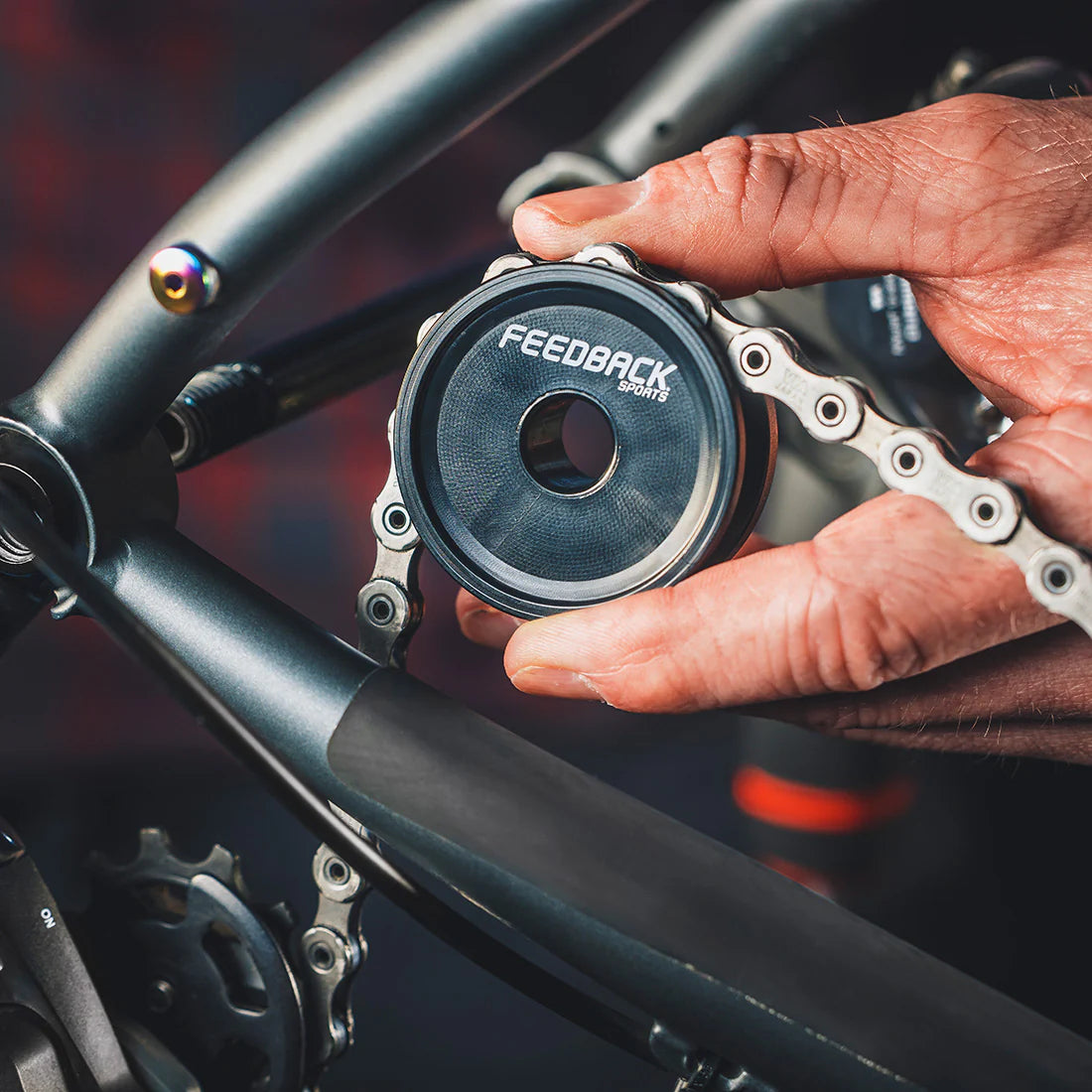 Guía de cadena para eje pasante FEEDBACK SPORTS Thru-Axle Chain Keeper