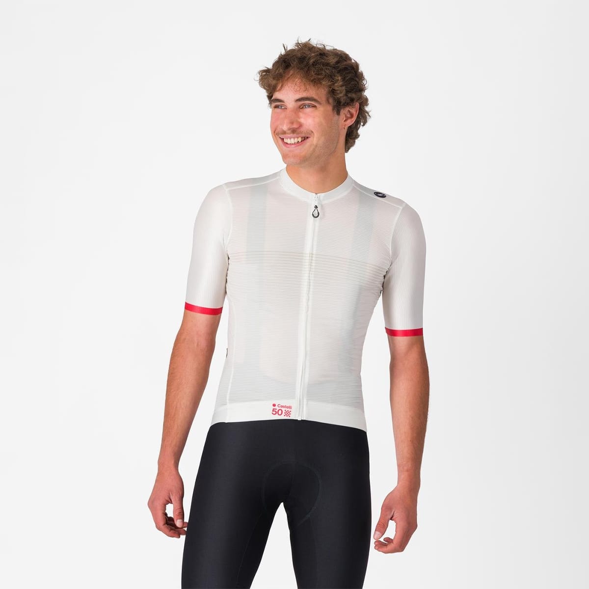 CASTELLI ESPRESSO 50 ANIVERSARIO Maillot Manga Corta Blanco