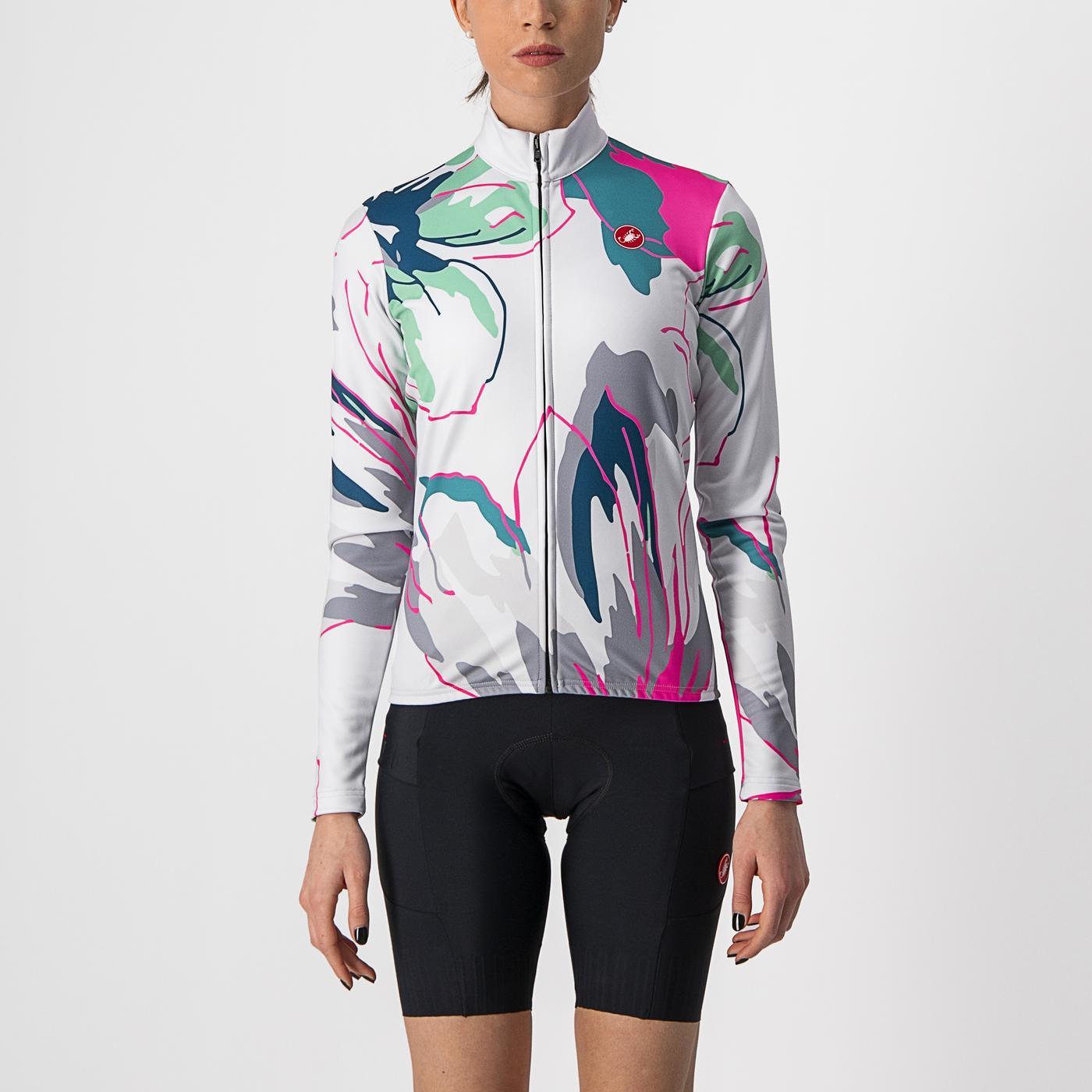 Maillot de manga larga CASTELLI UNLIMITED THERMAL Mujer Gris/Azul