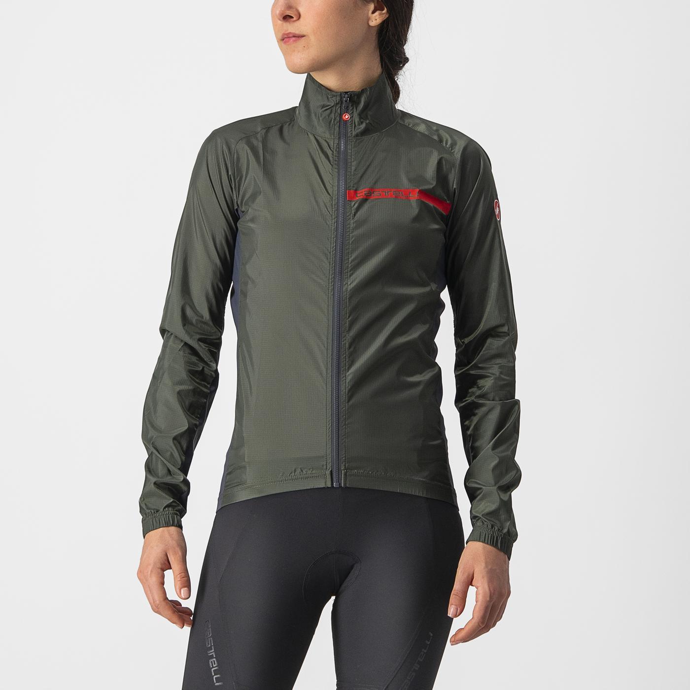 CASTELLI SQUADRA STRETCH Chaqueta Mujer Caqui