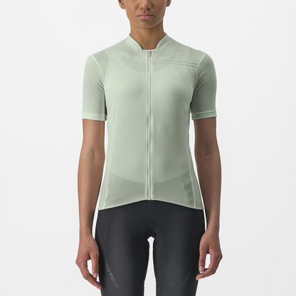 Maillot CASTELLI ANIMA 4 Mujer Mangas Cortas Verde