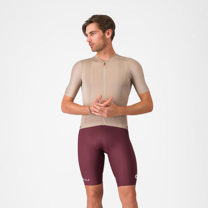 Culote Corto con Tirantes CASTELLI ESPRESSO 2 Burdeos