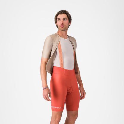 Culote Corto con Tirantes CASTELLI ESPRESSO 2 Paprika