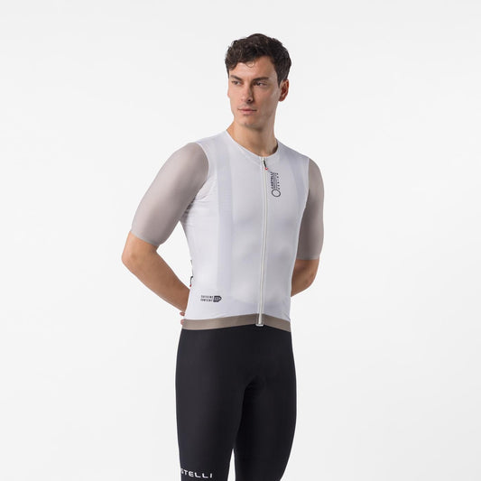 CASTELLI CORRETTO Maillot de manga corta marfil/arcilla
