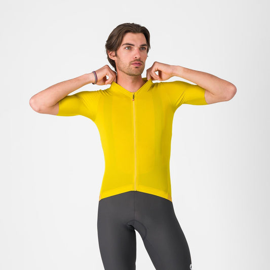 Maillot CASTELLI ESPRESSO 2 Manga Corta Amarillo