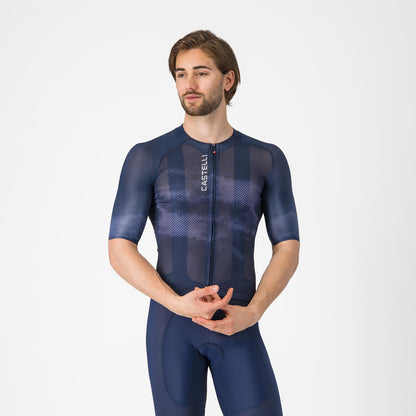 Maillot CASTELLI CLIMBER'S A/C Mangas Cortas Azul Marino