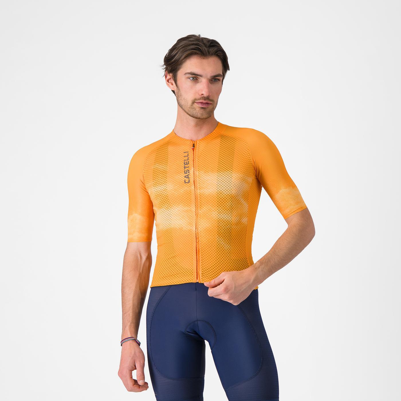 Maillot de manga corta CASTELLI CLIMBER'S A/C Naranja