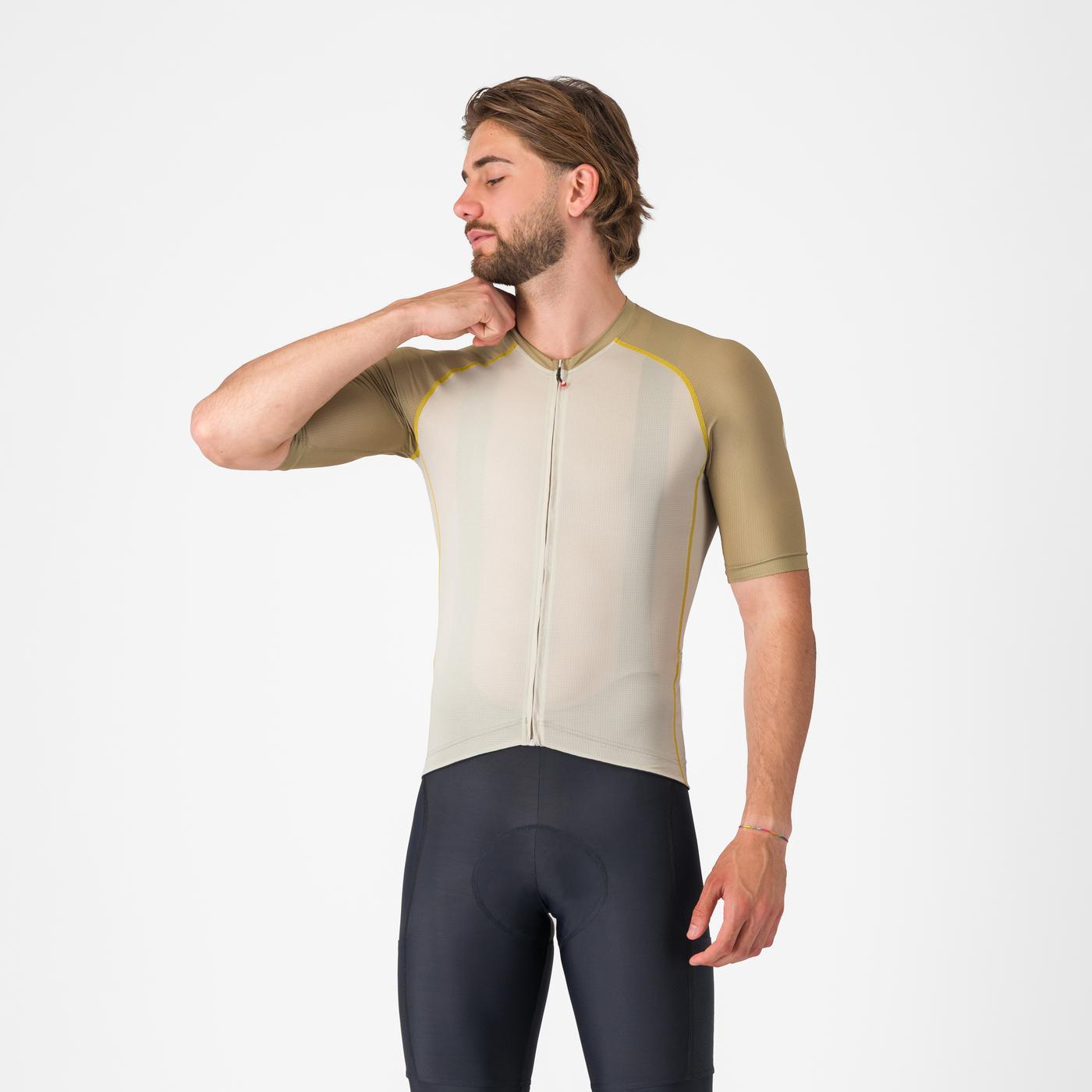CASTELLI UNLIMITED ENDURANCE 3 JERSEY Maillot beige/caqui