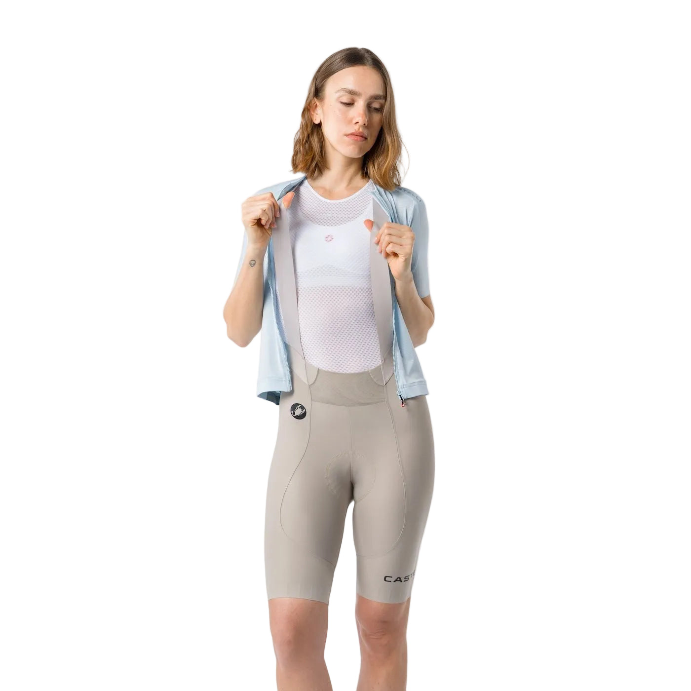 CASTELLI ESPRESSO 2 W DT Culotte largo mujer gris arcilla