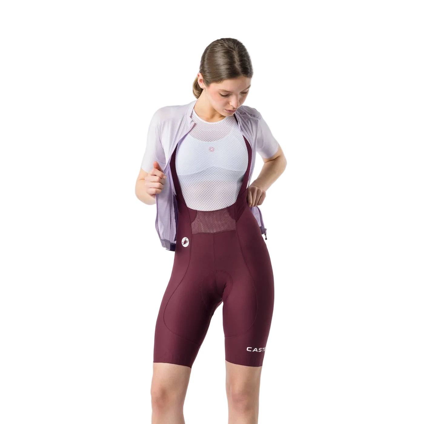 CASTELLI ESPRESSO 2 W DT Tirantes Mujer Burdeos