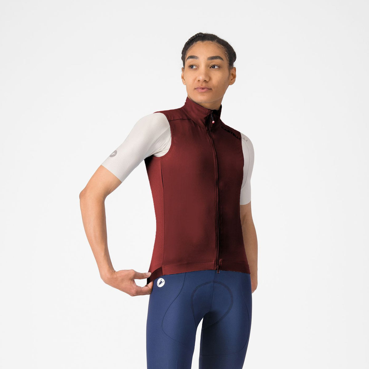 Chaleco Sin Mangas CASTELLI ESPRESSO 2 Mujer Burdeos