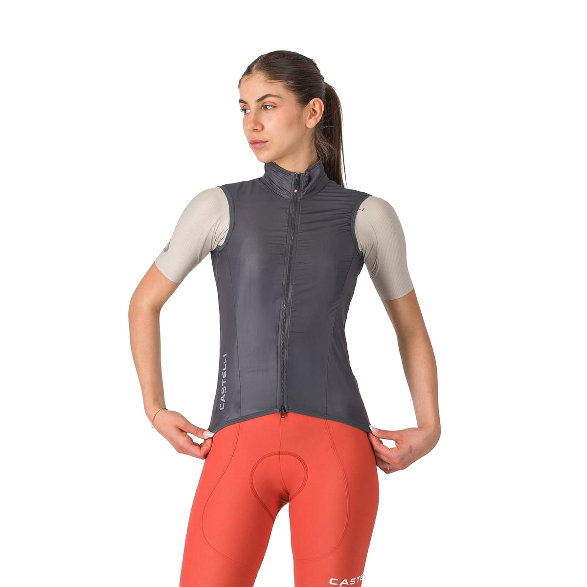 Chaleco CASTELLI ARIA 2 para mujer gris oscuro 2026