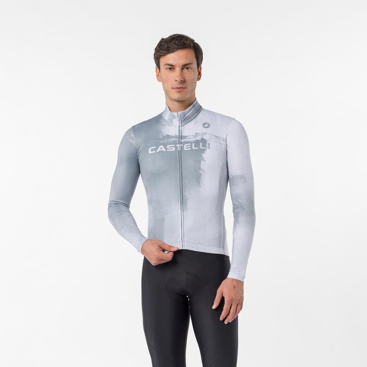 Maillot CASTELLI NEBULA THERMAL Mangas Largas Gris