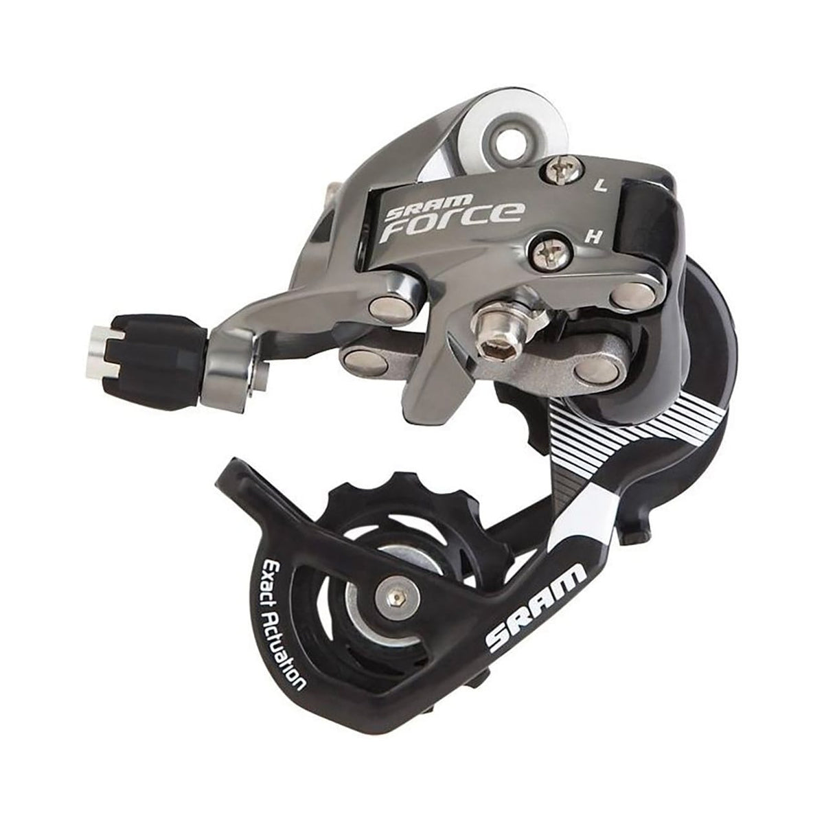 Cambio trasero SRAM FORCE de 10 velocidades con pata corta – vista del producto sobre fondo blanco