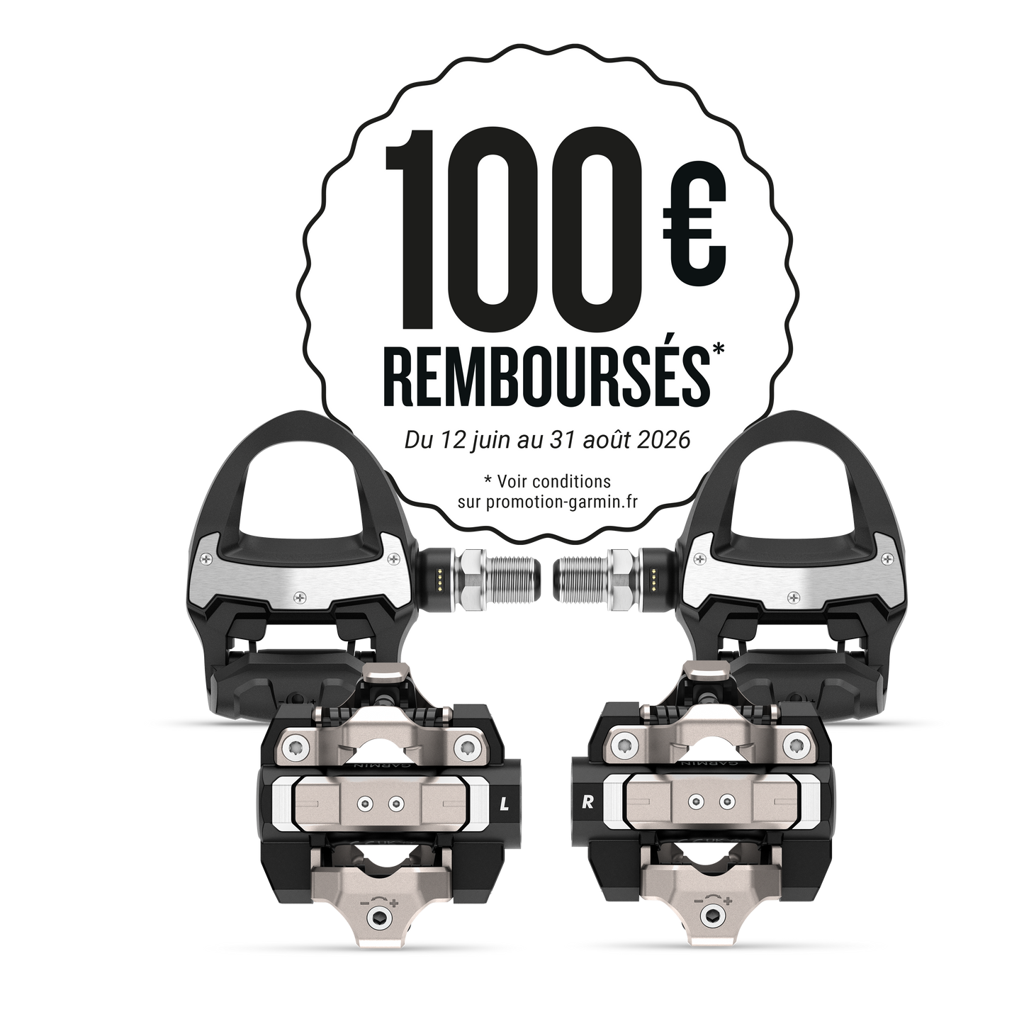 Kit de pedales con sensor de potencia GARMIN RALLY RS/XC 210