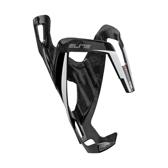 ELITE VICO Carbon Bottle Hanger Negro/Blanco Brillante