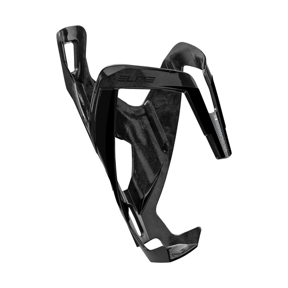 Portabidón de carbono ELITE VICO Negro Logotipo Negro Brillante