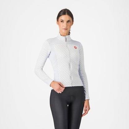 Maillot CASTELLI SFIDA 2 Mujer Mangas Largas Gris Claro