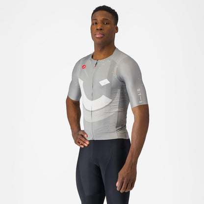 Maillot CASTELLI R-A/D Mangas Cortas Multicolor Gris