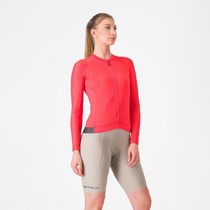 Culote Corto con Tirantes CASTELLI ESPRESSO W DT Mujer Beige