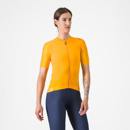 Maillot CASTELLI ESPRESSO Mujer Mangas Cortas Naranja