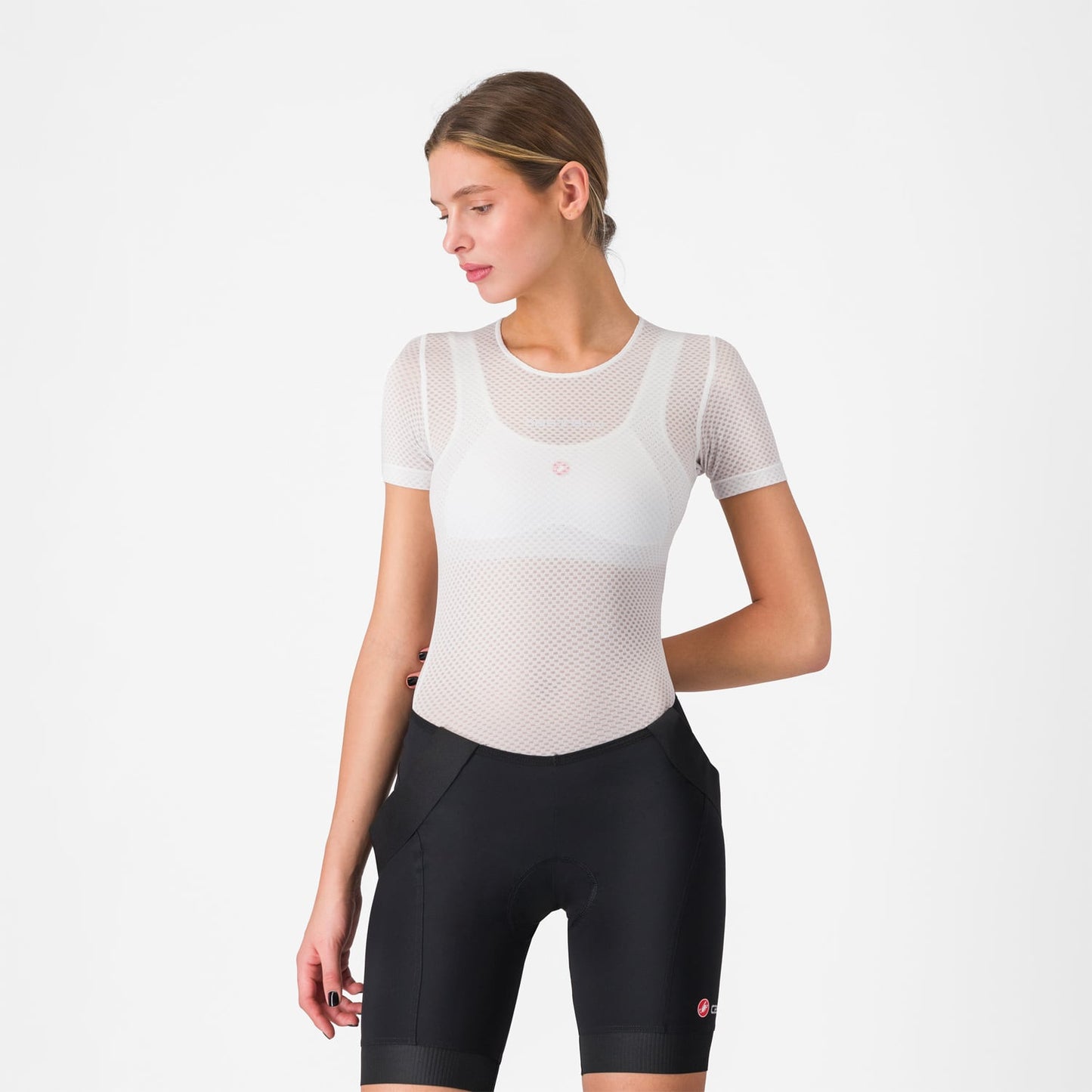 CASTELLI PRO MESH Ropa interior femenina de manga corta Blanco