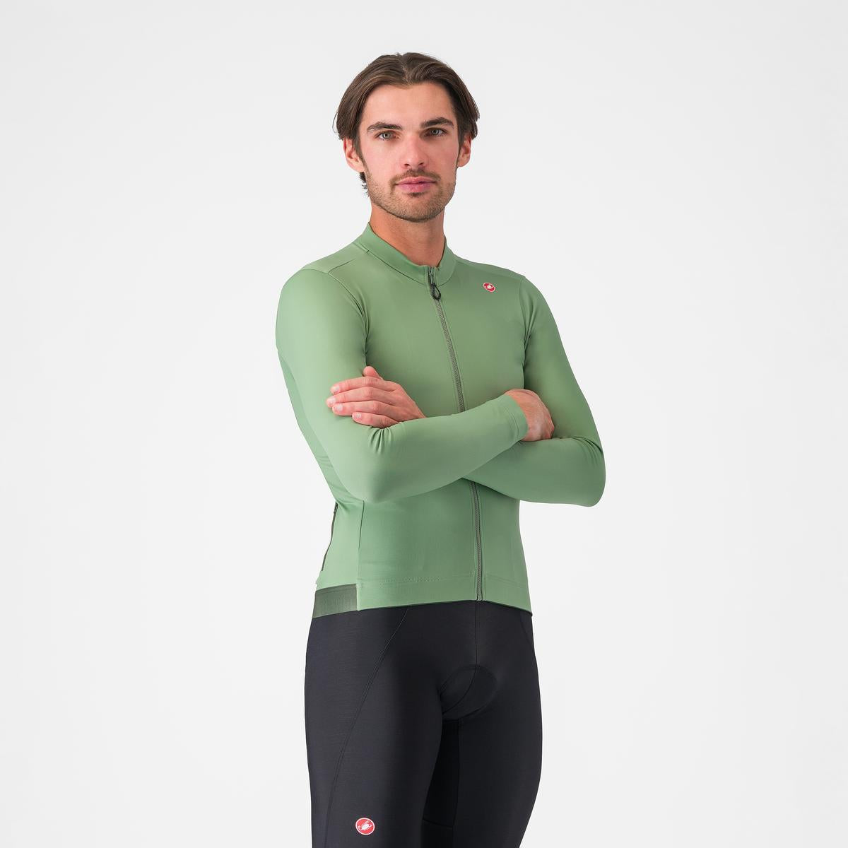 CASTELLI ESPRESSO THERMAL Maillot de manga larga Verde