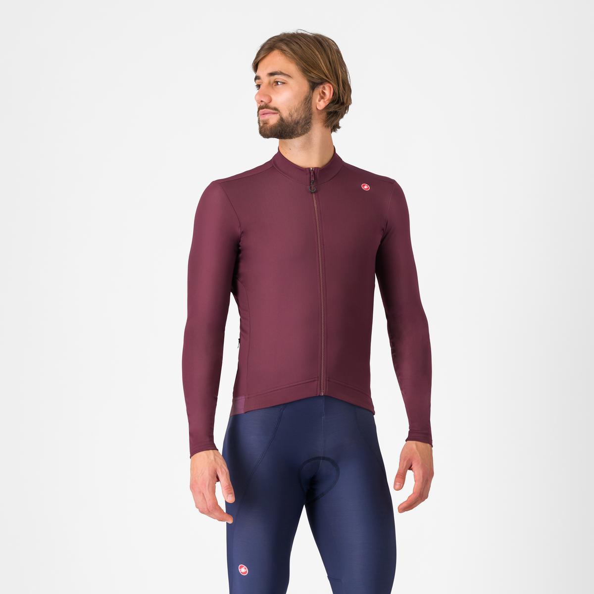 Maillot de manga larga CASTELLI ESPRESSO THERMAL Burdeos