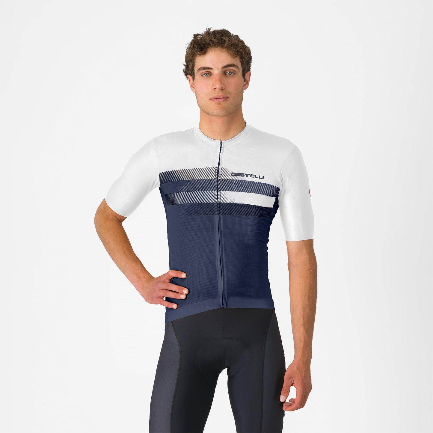 CASTELLI SIMBOLO Maillot manga corta Azul/Blanco