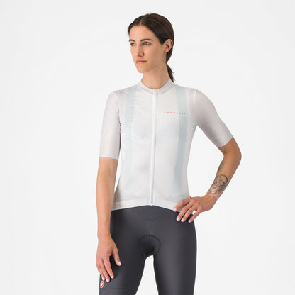 Maillot CASTELLI FANTASIA Mujer Mangas Cortas Blanco