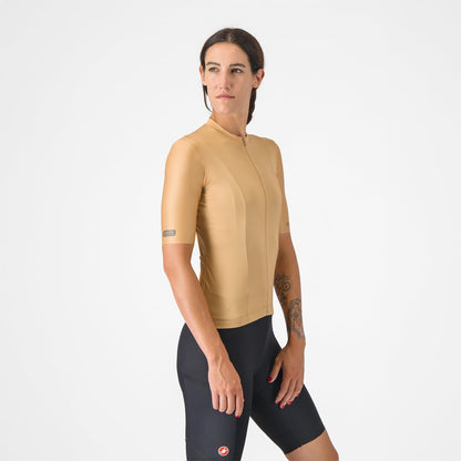 Maillot CASTELLI UNLIMITED Mujer Mangas Cortas Marrón