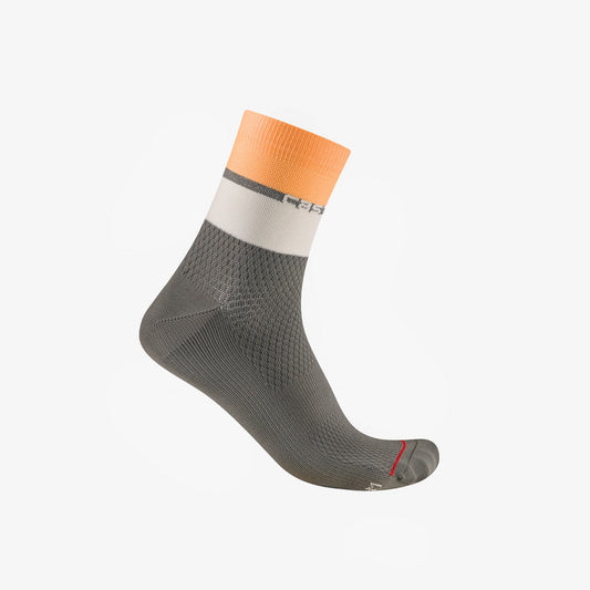 Calcetines CASTELLI ELEGANTE 12 Mujer Gris/Naranja