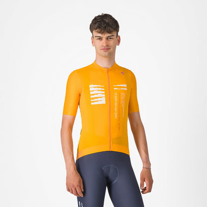 Maillot CASTELLI ESPRESSO R--A/D Manga Corta Naranja