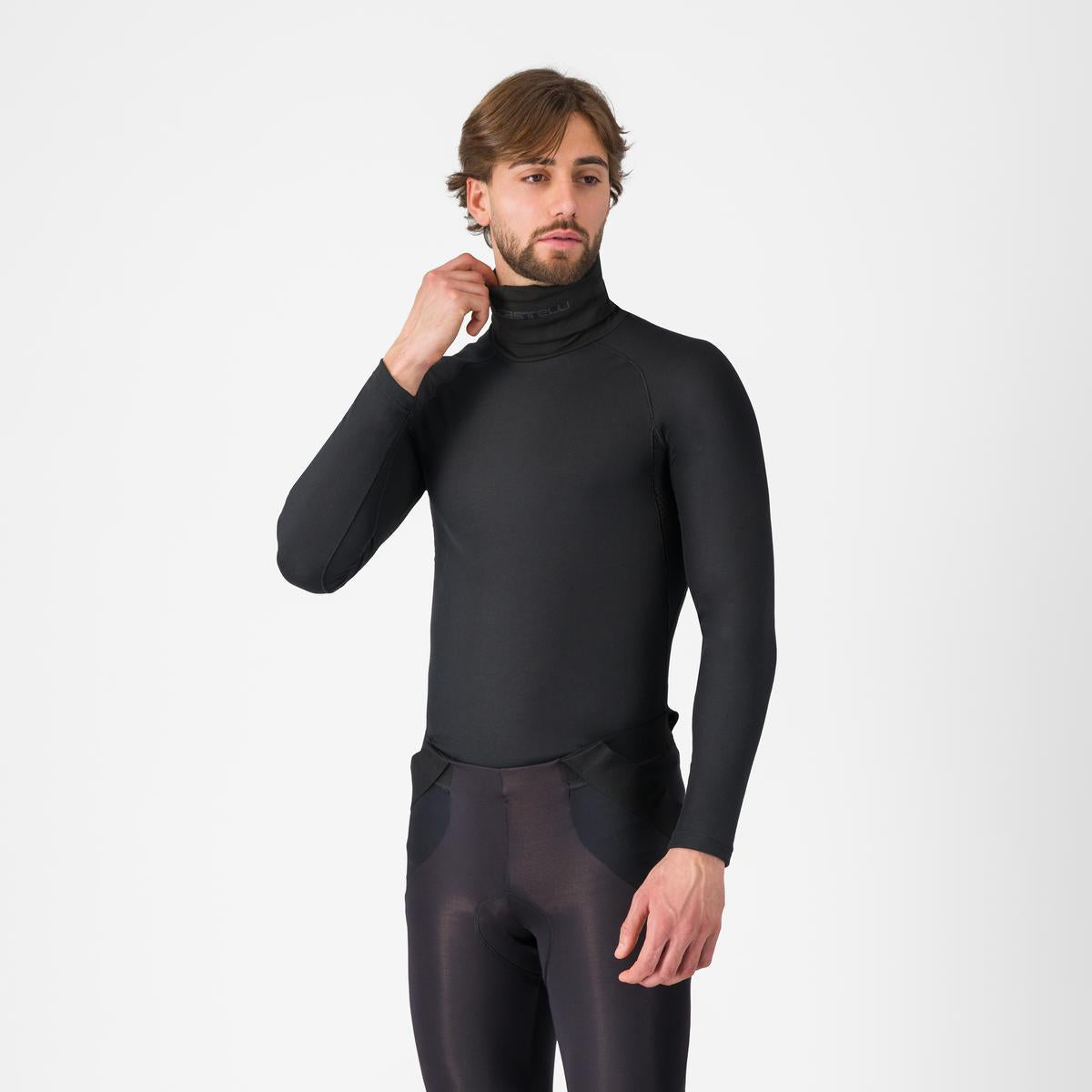 CASTELLI FLANDERS 2 HIGH NECK WARMER Ropa interior de manga larga Negro
