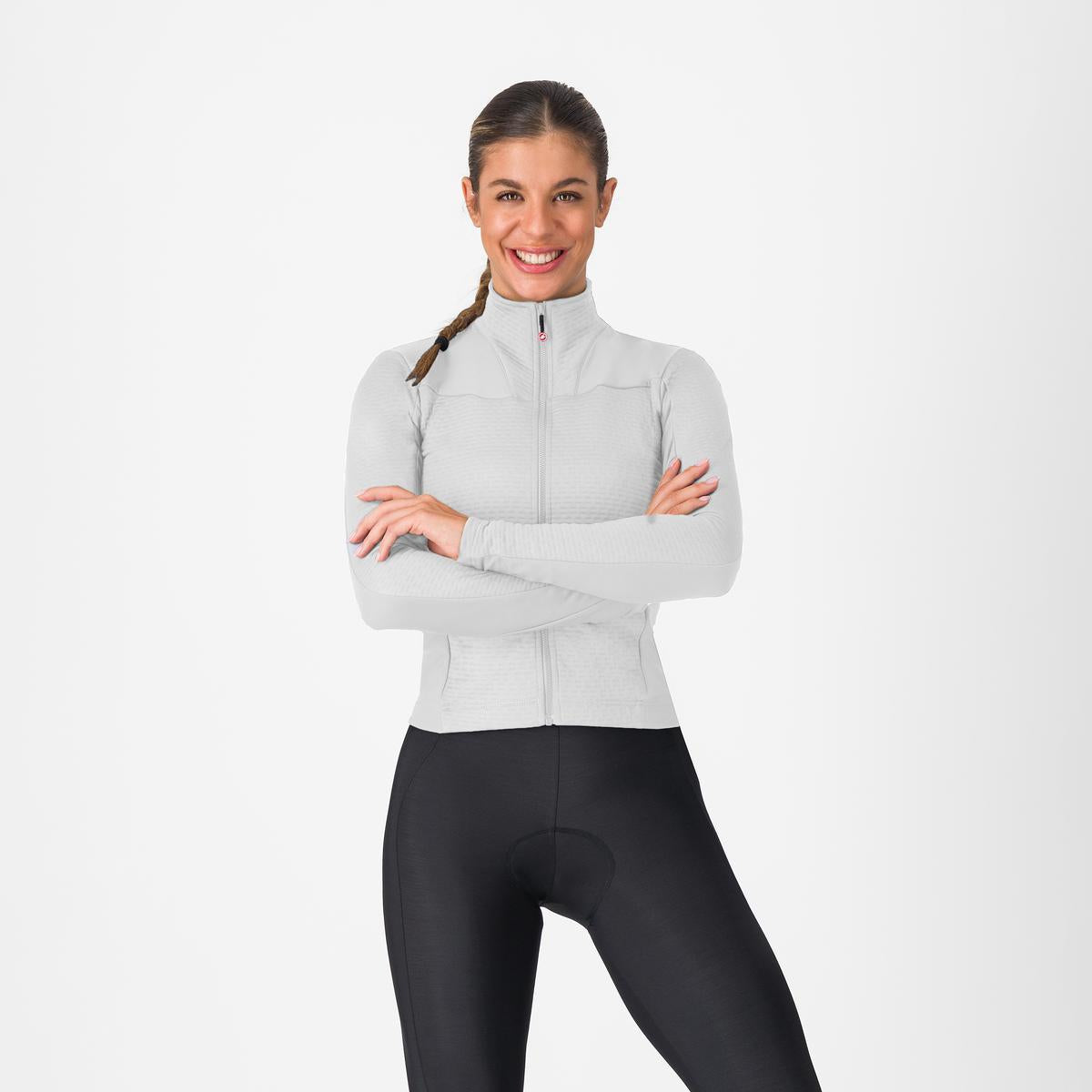 CASTELLI SFIDA 3 Maillot de manga larga para mujer Gris