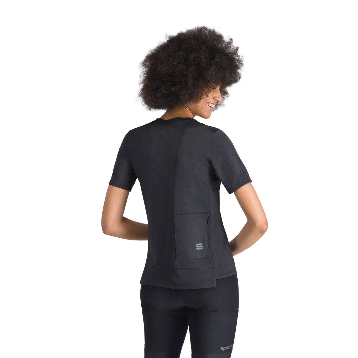 Maillot Mujer SPORTFUL SUPERGIARA TEE Manga Corta Negro