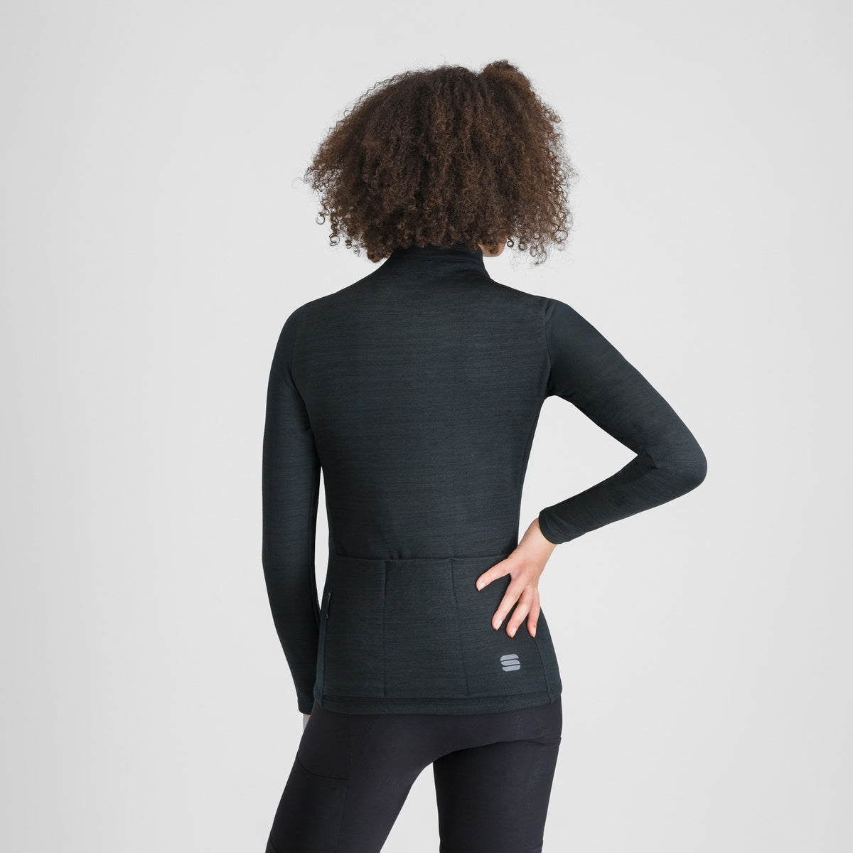 Maillot SPORTFUL SUPERGIARA WOOL de mujer de manga larga negro