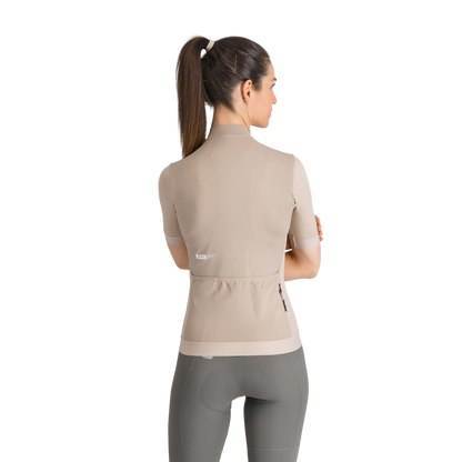 Maillot SPORTFUL SRK 2 Manga Corta Mujer Beige