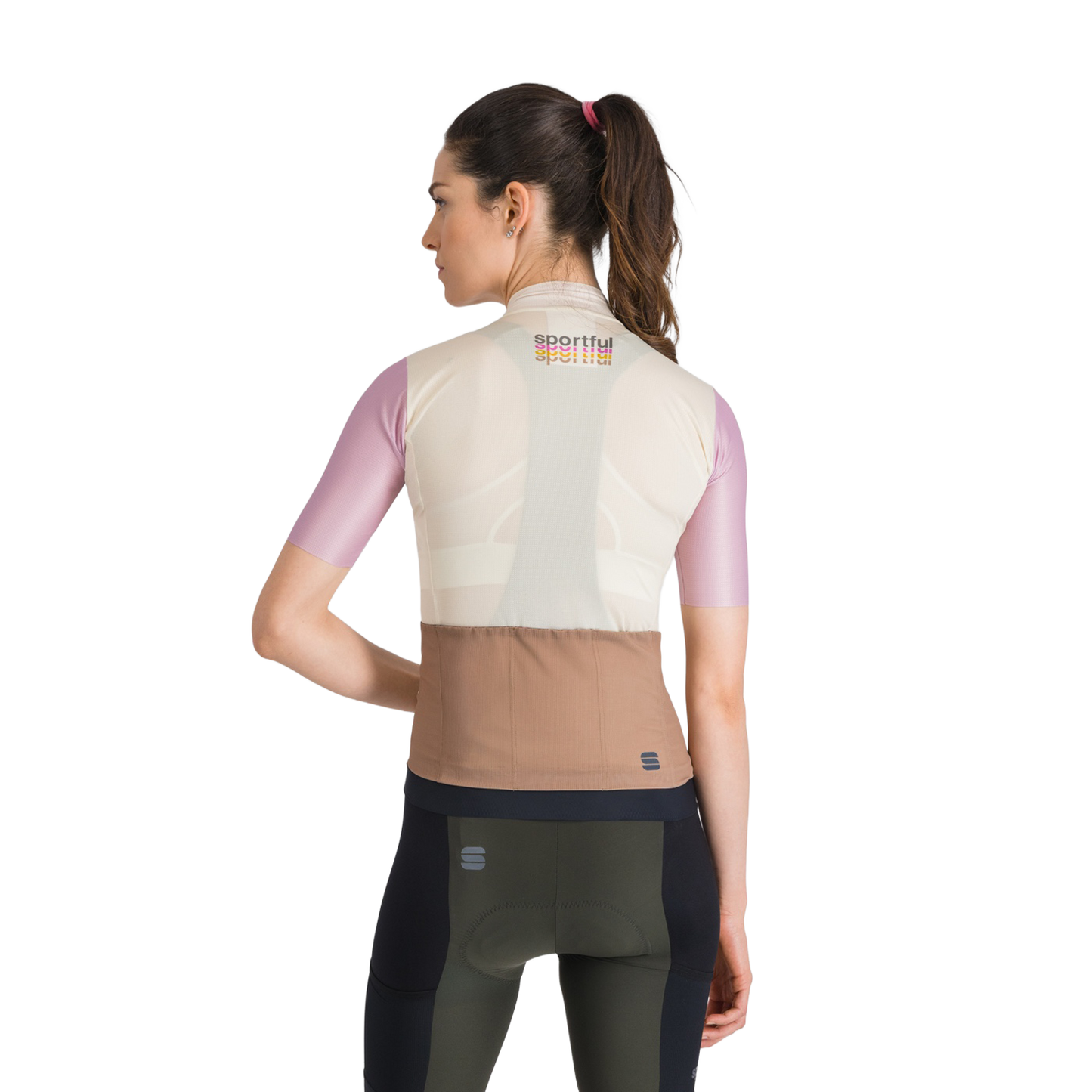 Maillot de manga corta SPORTFUL SUPERGIARA 2 LOGO de mujer Crema